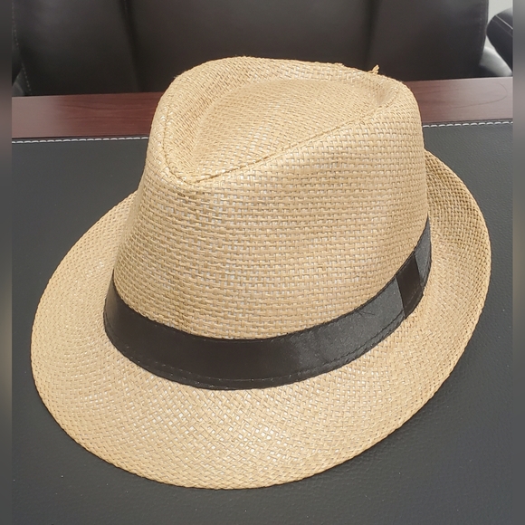 FEDORA Straw Hat Beige/tan - Picture 1 of 5